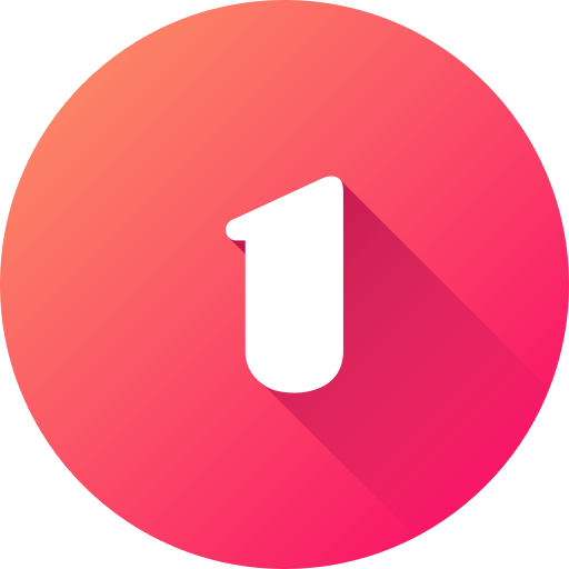 Bizont | Number 1 red icon
