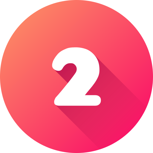Bizont | Number 2 red icon