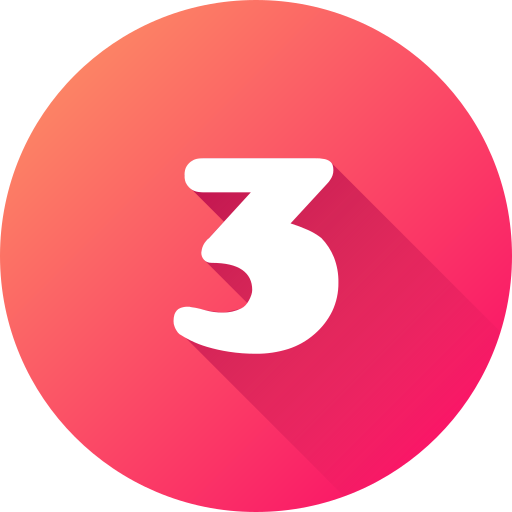 Bizont | Number 3 red icon